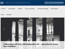 Tablet Screenshot of oslo-advokatkontor.no